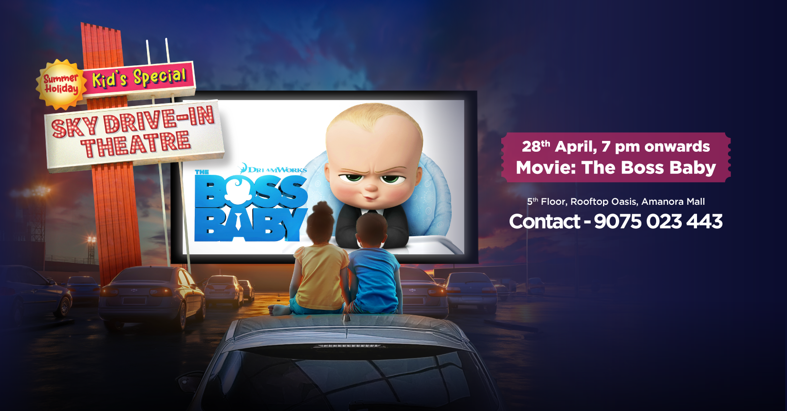 Amanora Sky Drive-In Cinema | The Boss Baby