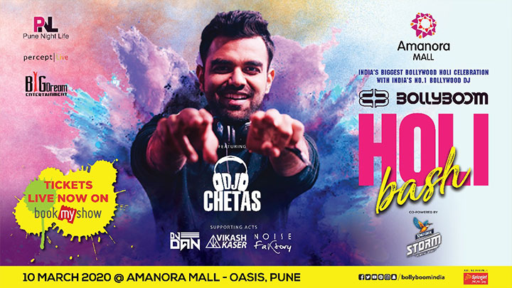 BOLLYBOOM HOLI BASH 2020 AT AMANORA MALL.