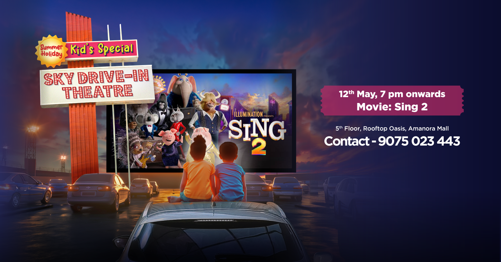 Amanora Sky Drive-In Cinema | Sing 2