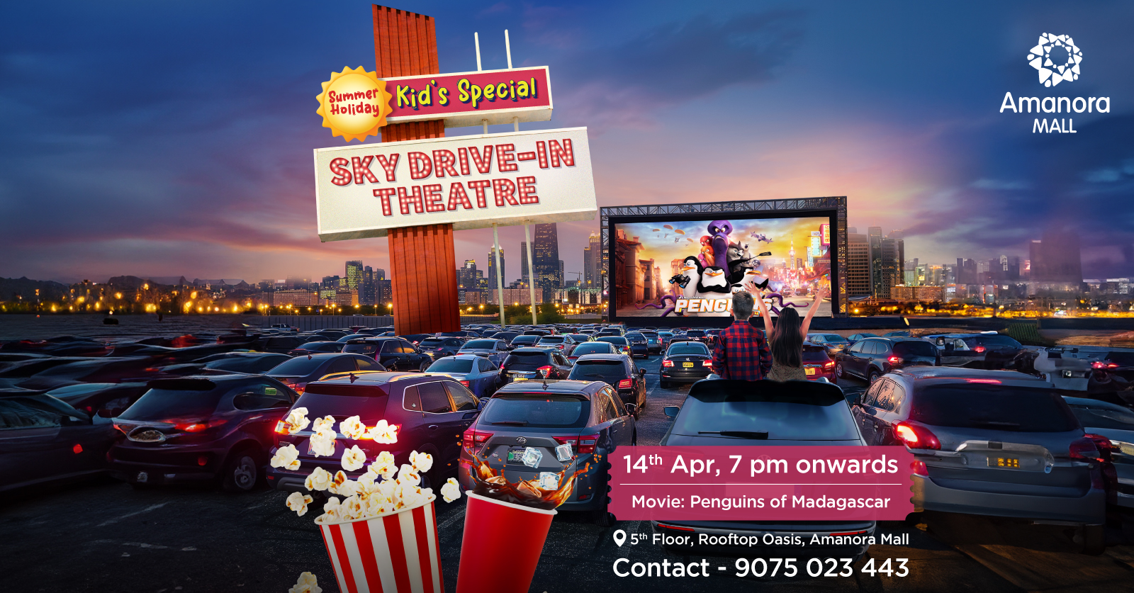 Amanora Sky Drive-In Cinema | Penguins of Madagascar