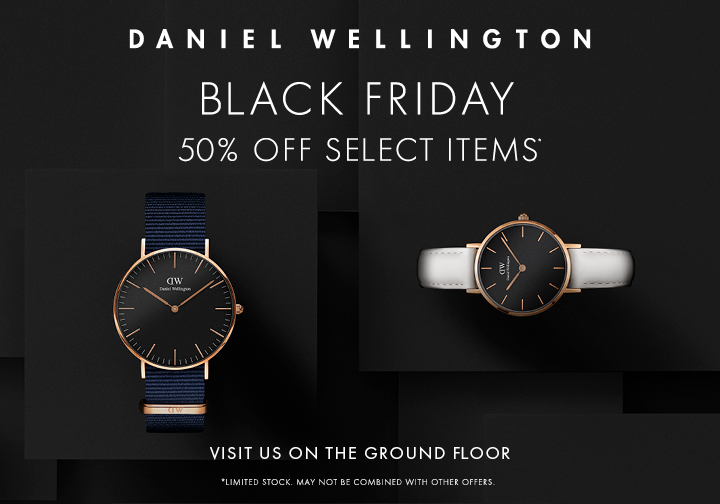 Danielwellington Black Friday Flat 50% sale is here!
