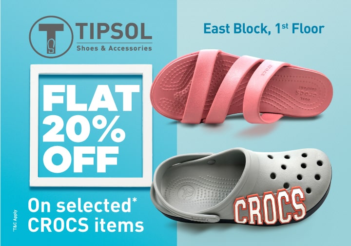 Crocs are on Sale at Flat 20% off!!